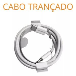 Carregador Turbo H'MASTON CB-23, 30W, Iphone 15, Com Cabo USB-C 1m, Branco